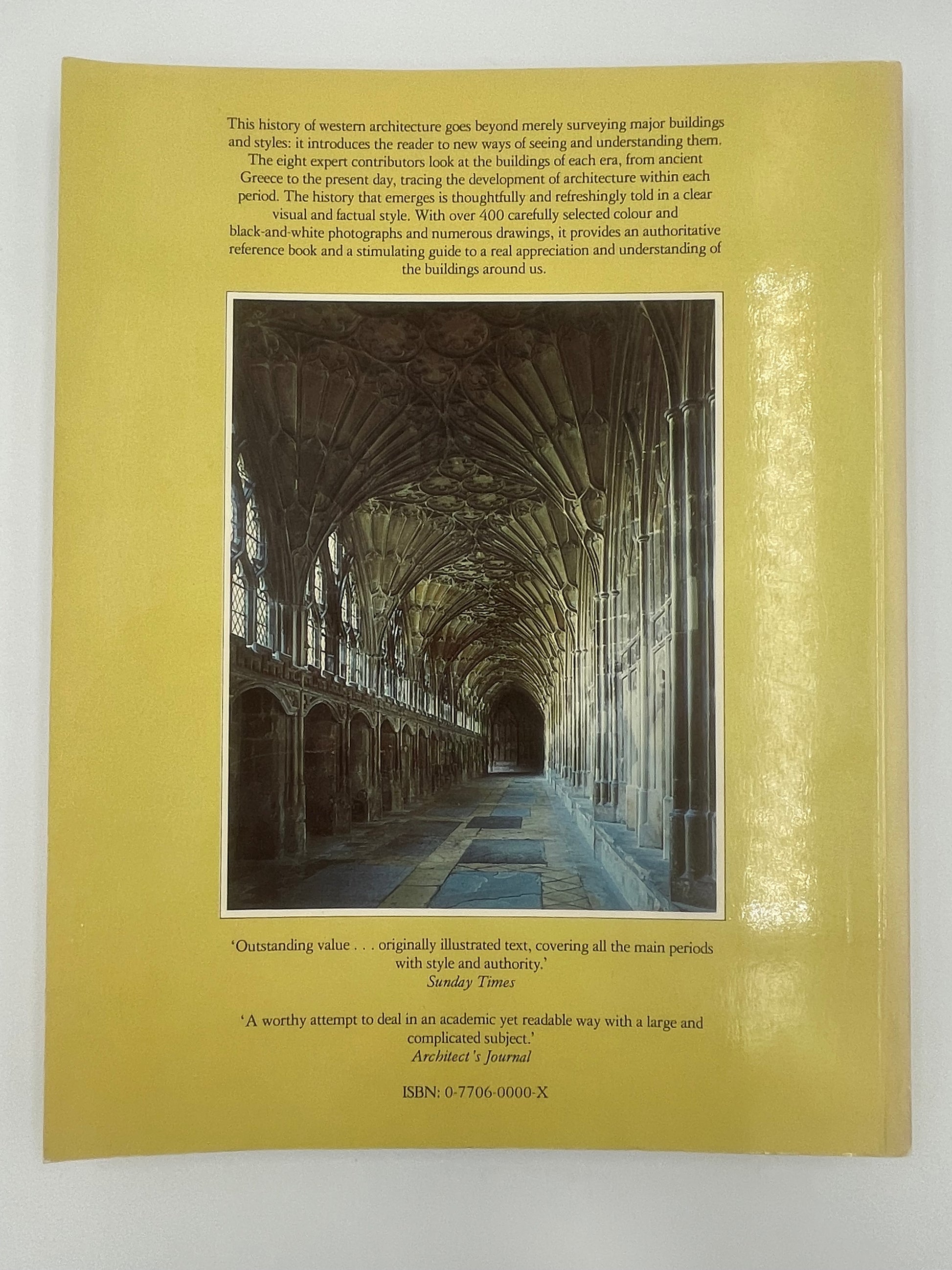 Back Cover of ‘Architecture of the Western World’ by Michael Rayburn