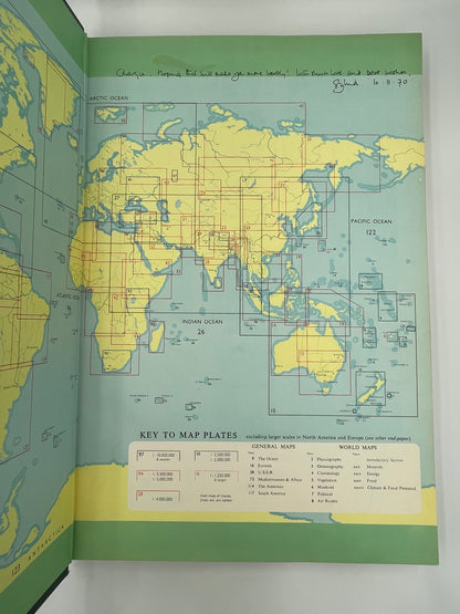 Inside cover pages of 'The Times Atlas of the World Comprehensive Edition' 