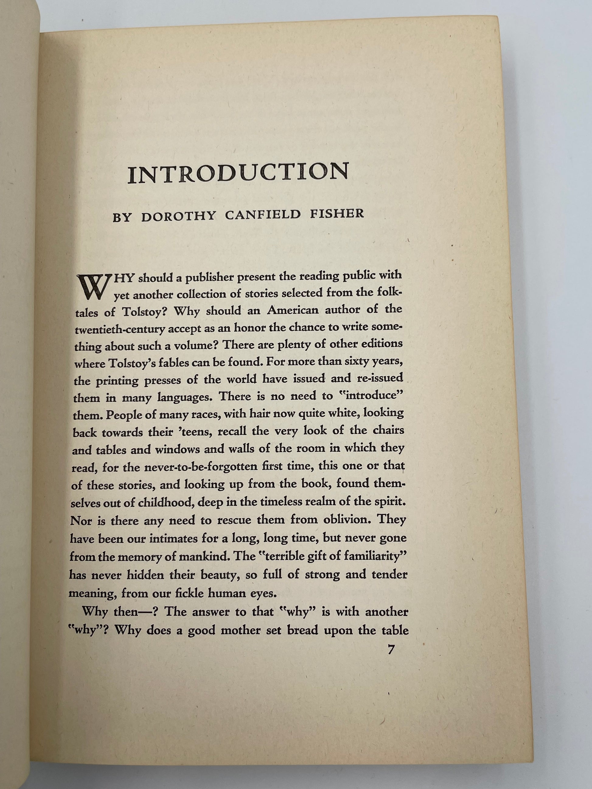 Introduction page from ‘Tolstoy - Stories and Legends’.