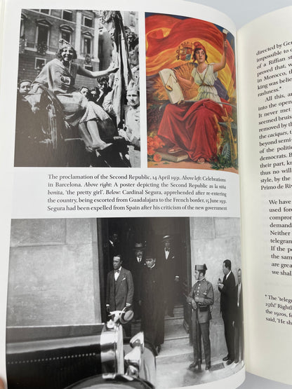 Page with illustrations from "The Spanish Civil War"by Hugh Thomas
