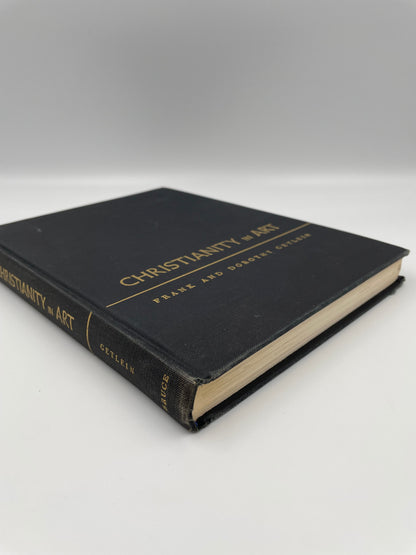 Book cover and spine view of 'Christianity in Art' by Frank and Dorothy Getlein.