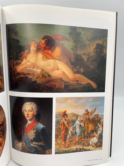 Open book displaying classical paintings on a white background from the book, ‘The Prado’ – Scala.