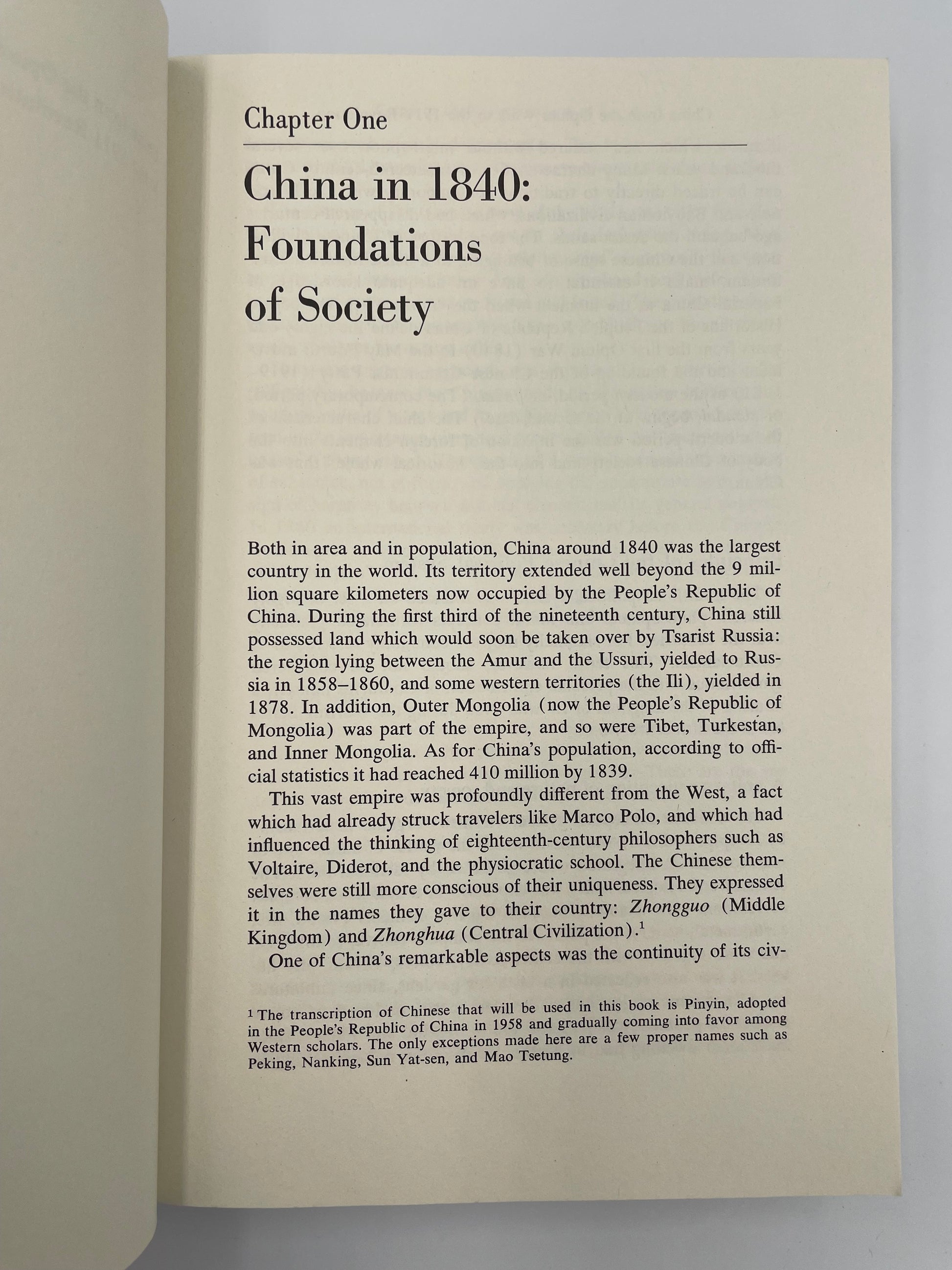 Chapter 1 page of ‘China: From the Opium Wars to the 1911 Revolution’