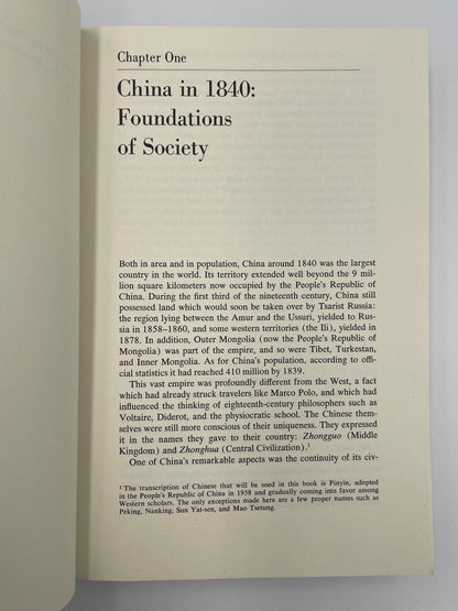 Chapter 1 page of ‘China: From the Opium Wars to the 1911 Revolution’