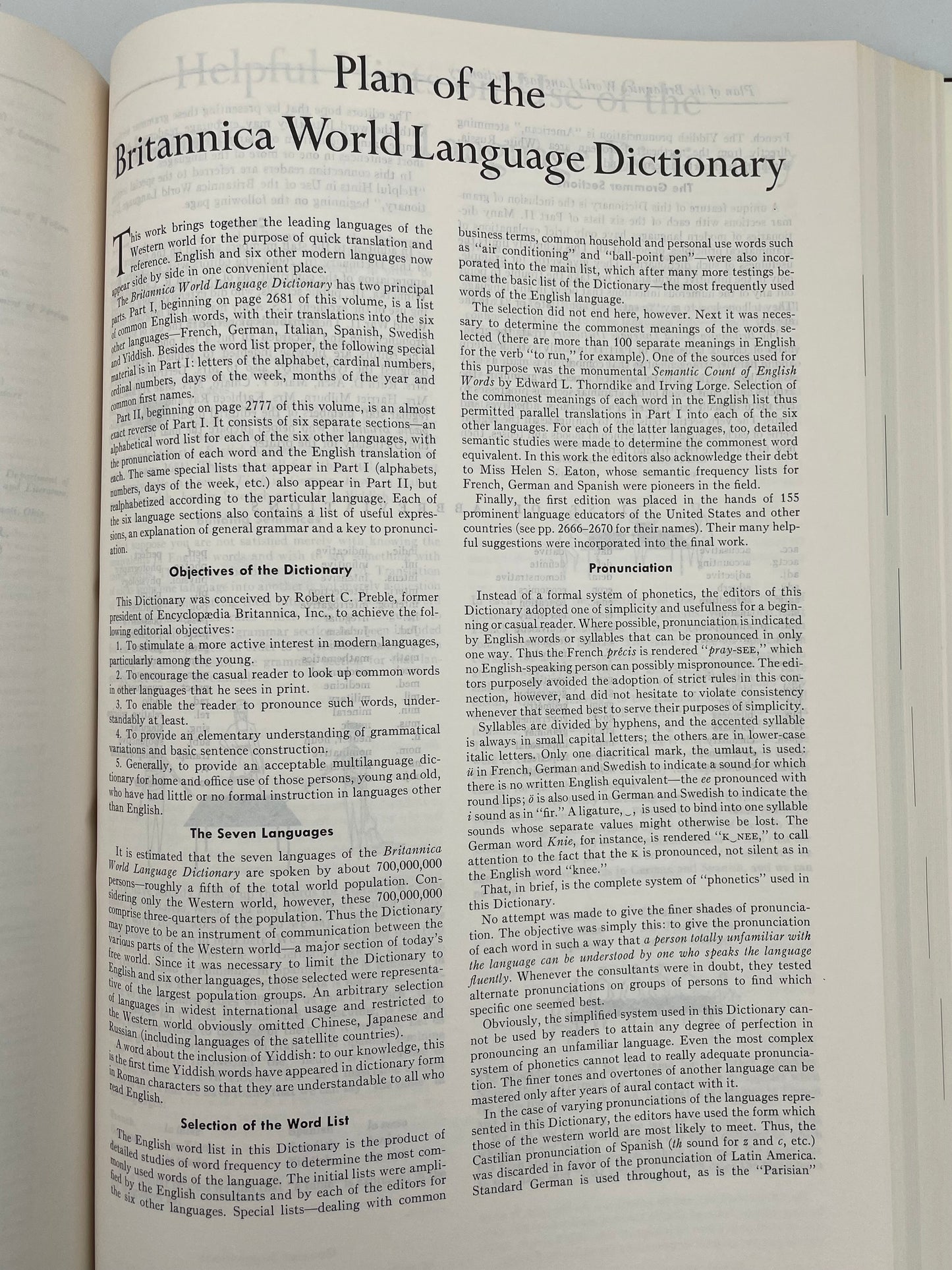 Webster’s Third New International Dictionary (1986, 3-Volume Set, Unabridged) + Britannica World Language Dictionary