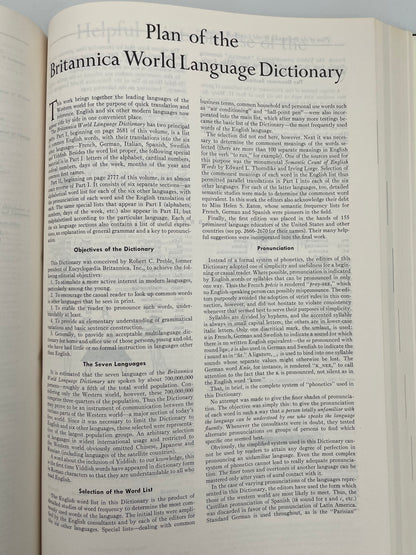 Webster’s Third New International Dictionary (1986, 3-Volume Set, Unabridged) + Britannica World Language Dictionary