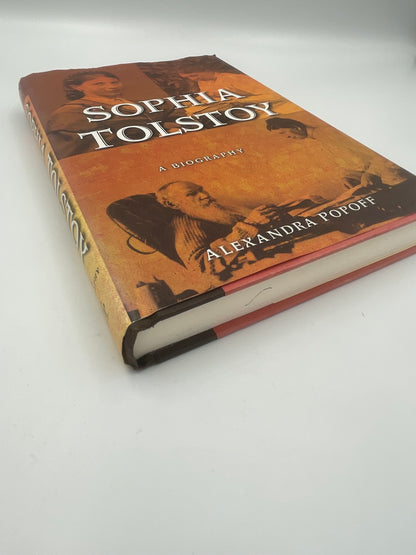 Pages edges view of ‘Sophia Tolstoy. A Biography’ by A. Popoff 