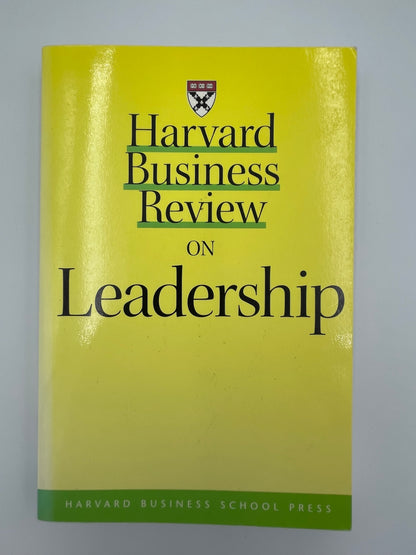 Book Cover of "Harvard Business Review on Leadership".