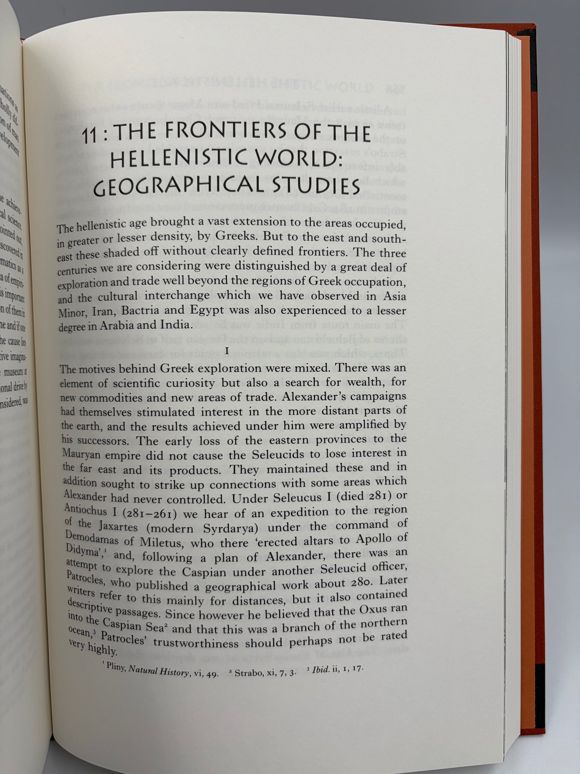 Page titled 'The Frontiers of the Hellenistic World: Geographical Studies' from The Folio History of Ancient Greece: The Hellenistic Age.
