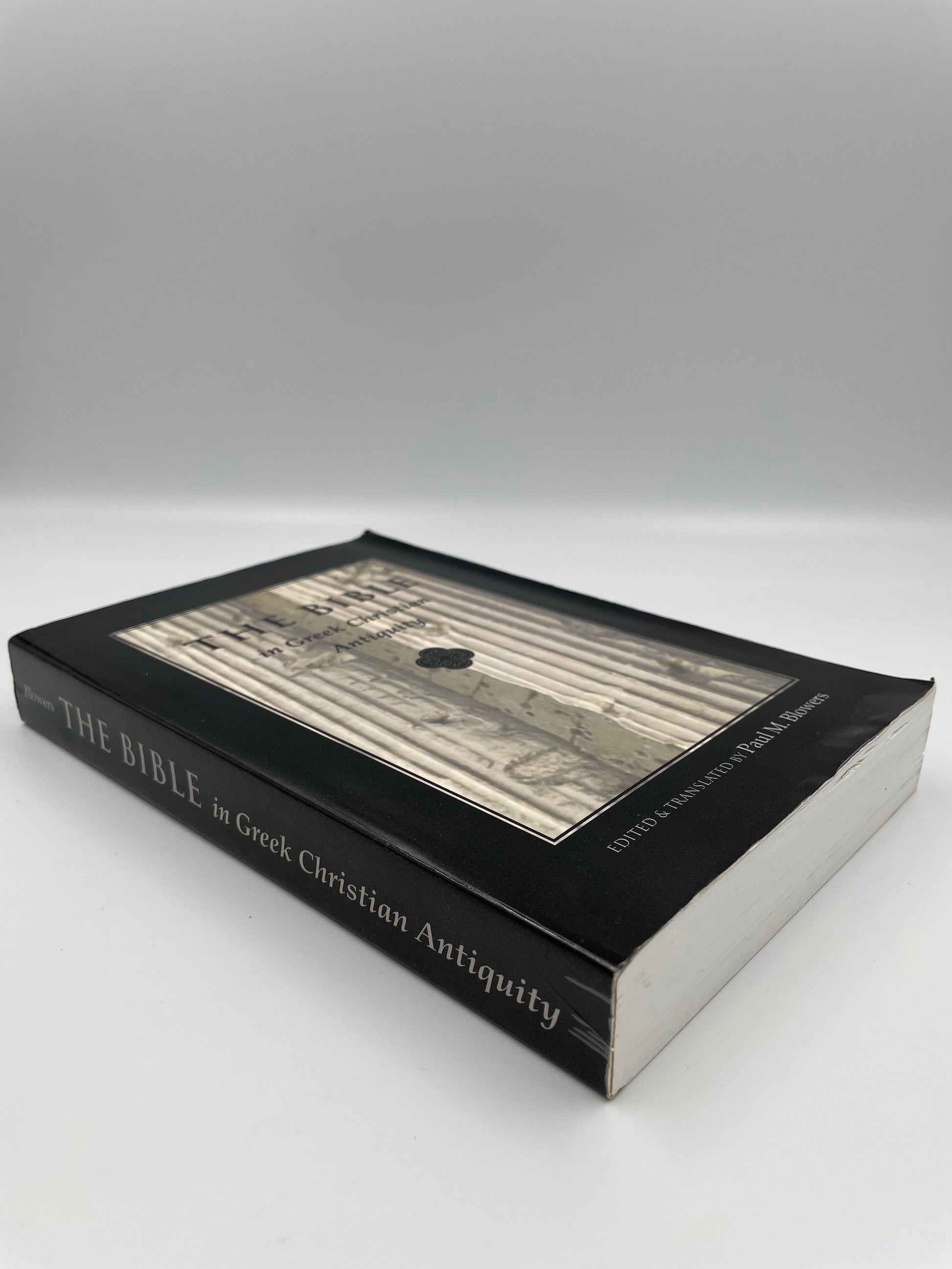 Spine and front cover view of 'The Bible in Greek Christian Antiquity'.