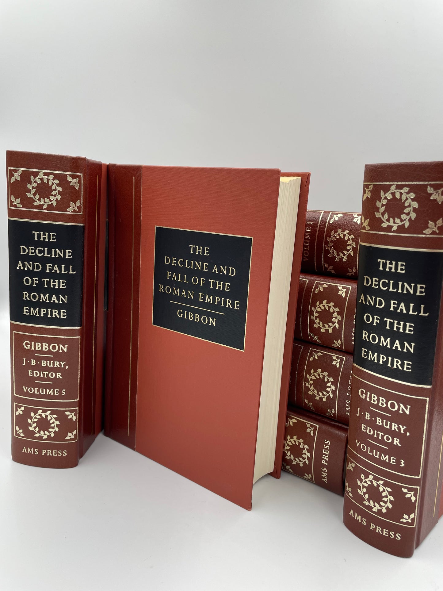 The Decline and Fall of the Roman Empire by Edward Gibbon (Complete 7 Volume Set)