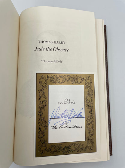 Page with Ex lib's sticker from "Jude the Obscure" by Thomas Hardy (Collector's Edition) Easton Press