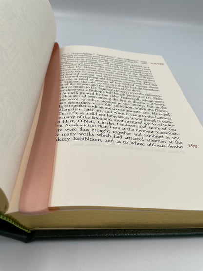 Open page with silk bookmark from "The way of All Flesh" by Samuel Butler (EastonPress)