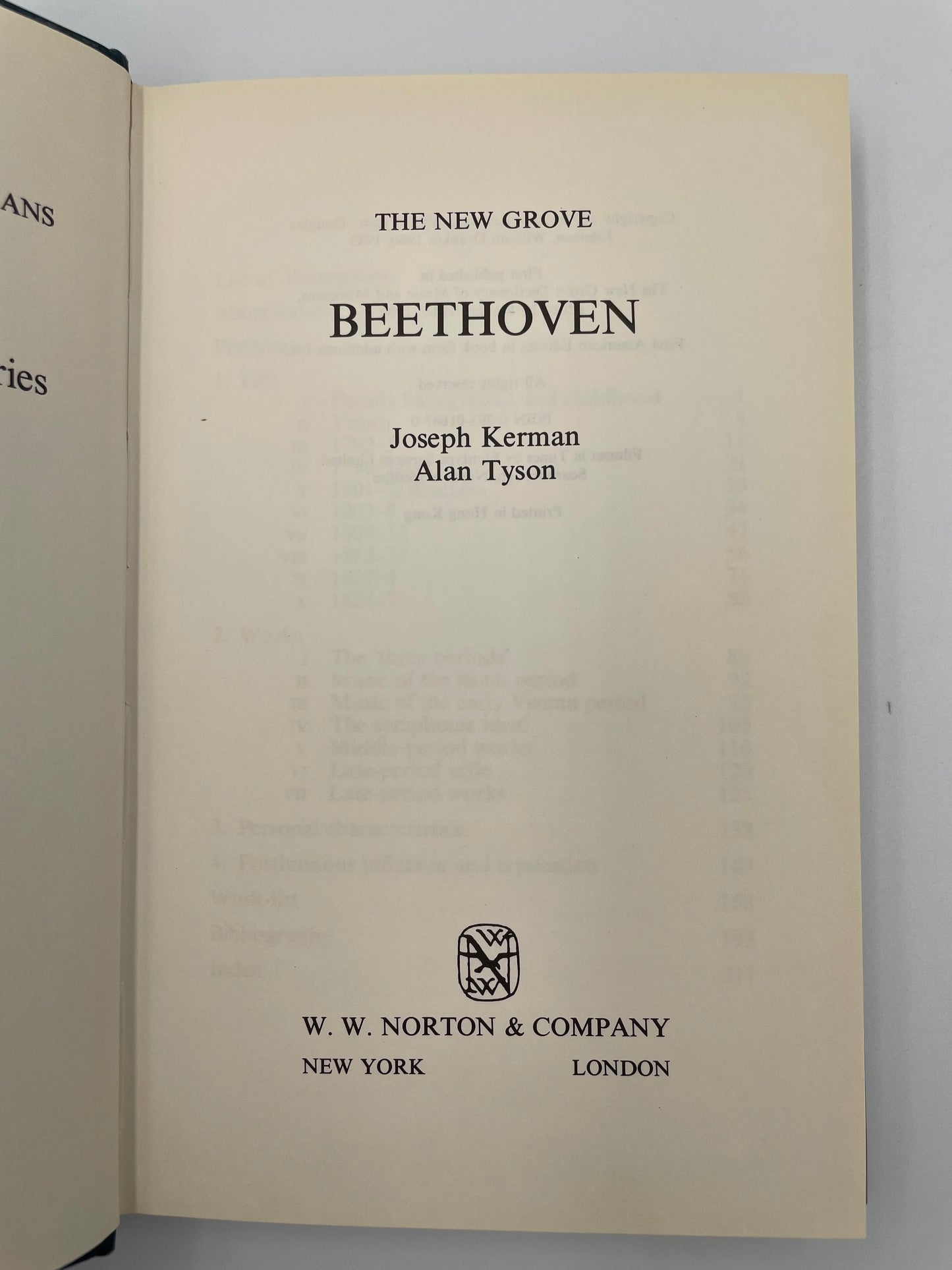 Title page of ‘The New Grove Beethoven’