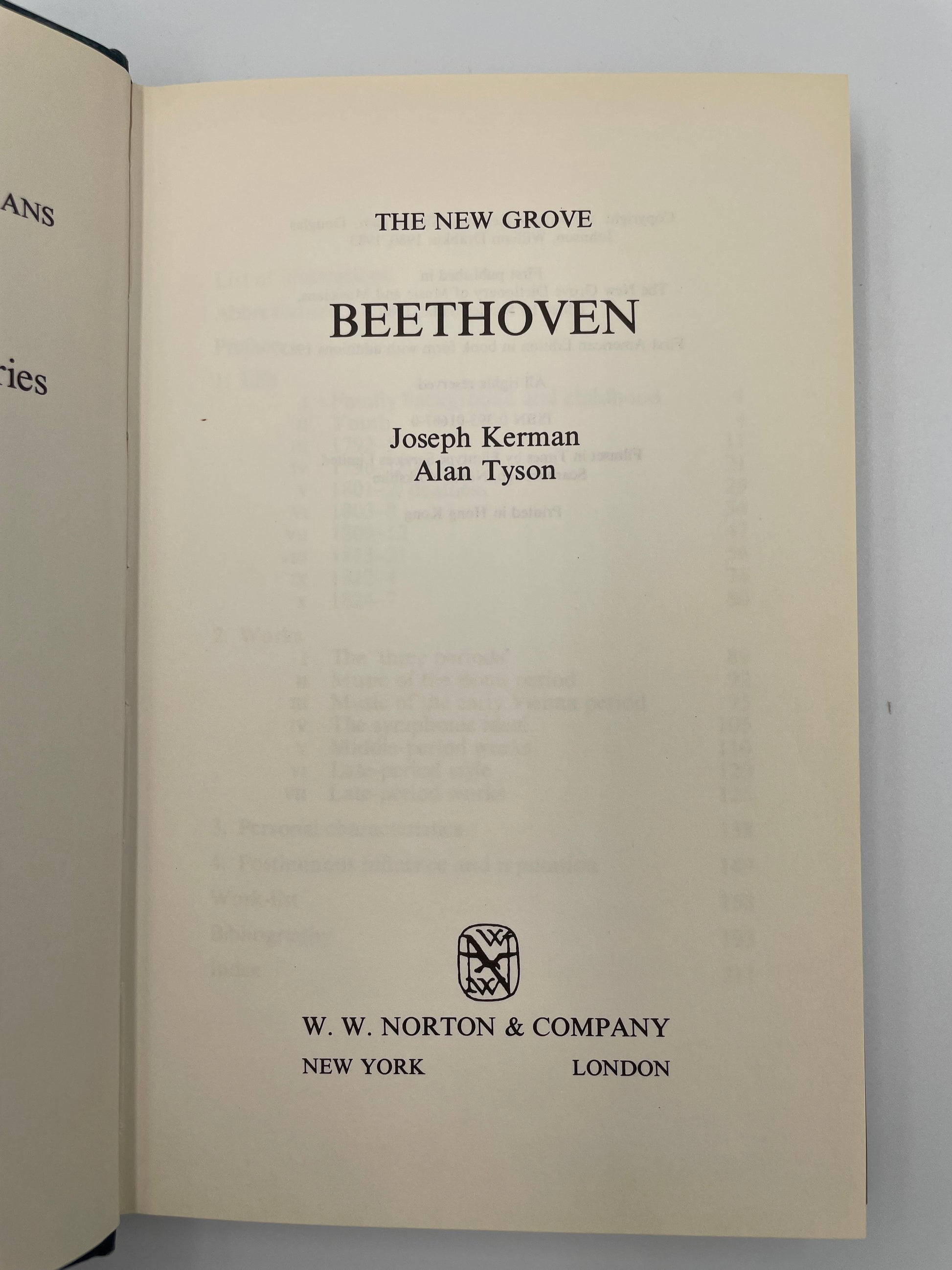 Title page of ‘The New Grove Beethoven’