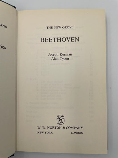 Title page of ‘The New Grove Beethoven’