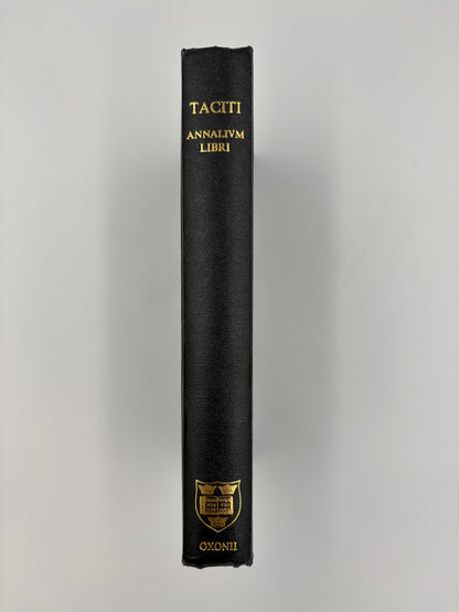 Book spine of  ‘Cornelii Taciti — Annalium Ab Excessu Divi Augusti Libri’ (Oxford Classical Text).