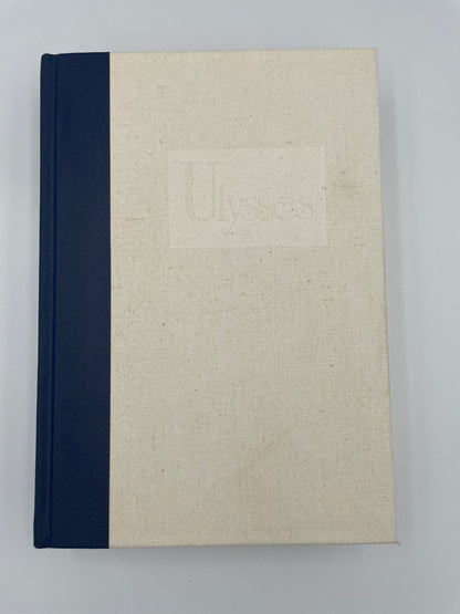 Book cloth cover view of "Ulysses" by James Joyce
