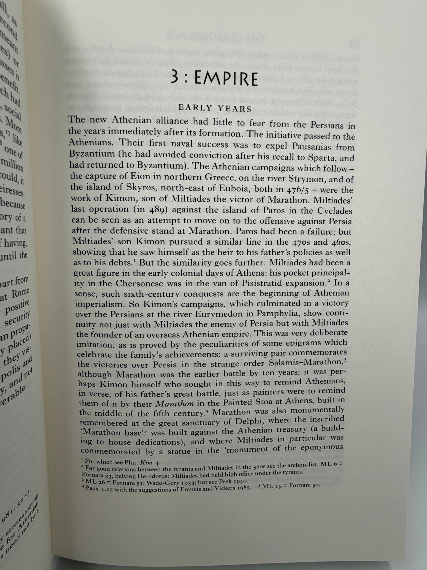Page titled 'Empire' from The Folio History of Ancient Greece: The Classical Age.