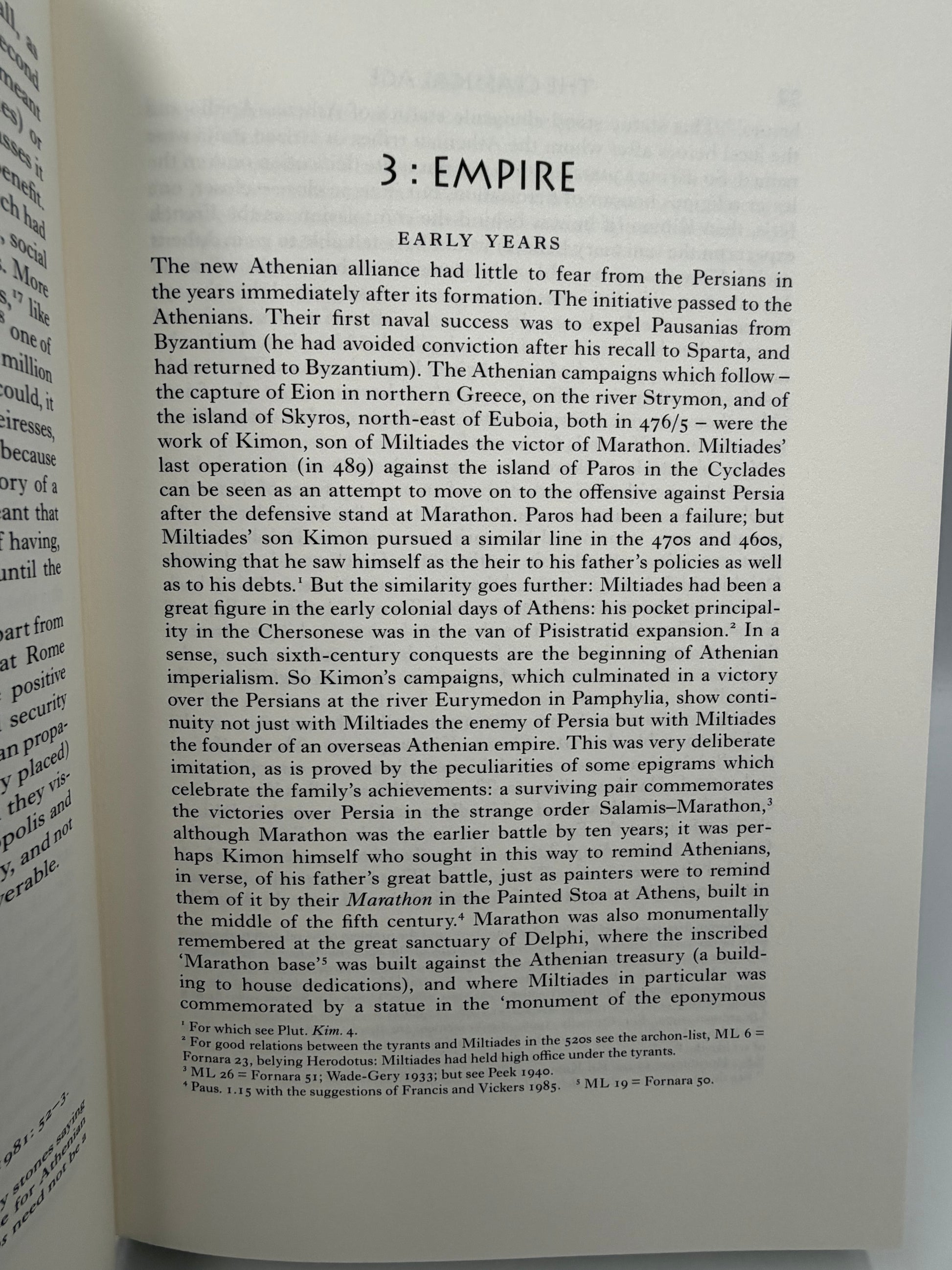 Page titled 'Empire' from The Folio History of Ancient Greece: The Classical Age.