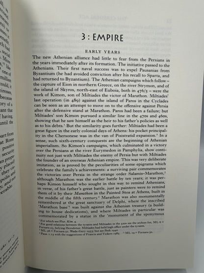 Page titled 'Empire' from The Folio History of Ancient Greece: The Classical Age.