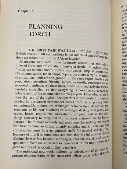 Chapter 5 page from "Dwight D. Eisenhower: Crusade in Europe".