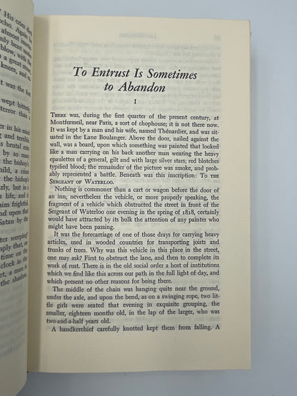 Chapter 1 page from "Les Miserables" by Victor Hugo  