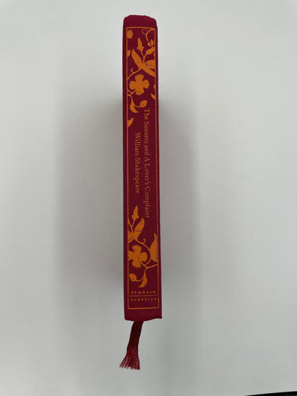 Spine view of, 'The Sonnets and A Lover’s Complaint' by William Shakespeare.