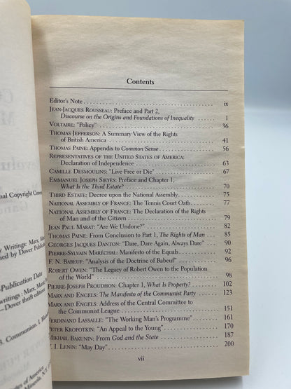 The Communist Manifesto and Other Revolutionary Writings, Edited by B.Blaisdell