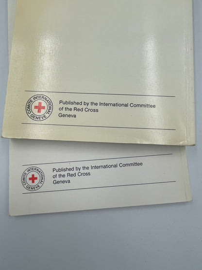 Publication info on back cover from "The Geneva Conventions of August 12 1949" AND "Protocols additional to the Geneva Convention of 12 August 1949"