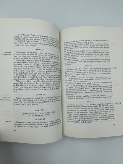 Page 86 and 87 from "The Geneva Conventions of August 12 1949" AND "Protocols additional to the Geneva Convention of 12 August 1949"