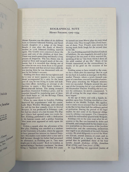 Fielding (Britannica: Great Books of the Western World). The History of Tom Jones. A Foundling.