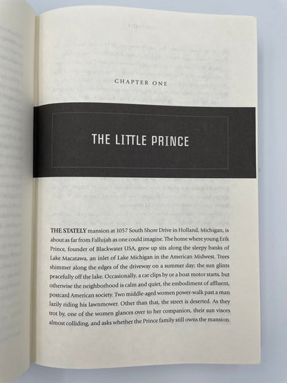 Chapter one page from "Blackwater. The Rise of the World's Most Powerful Mercenary Army"
