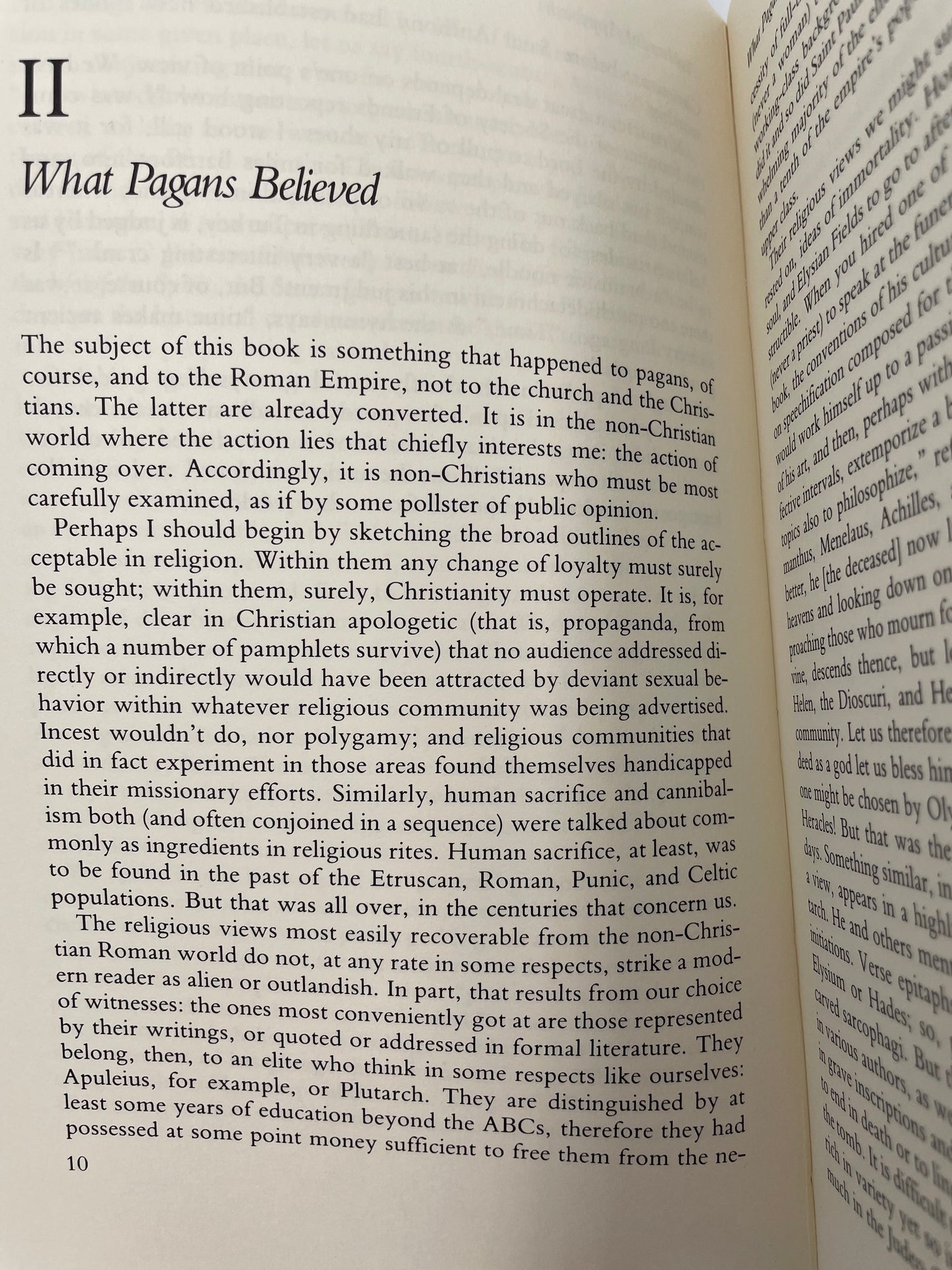 Chapter 2 page of ‘Christianizing the Roman Empire, AD 100–400’ by Ramsay MacMullen.