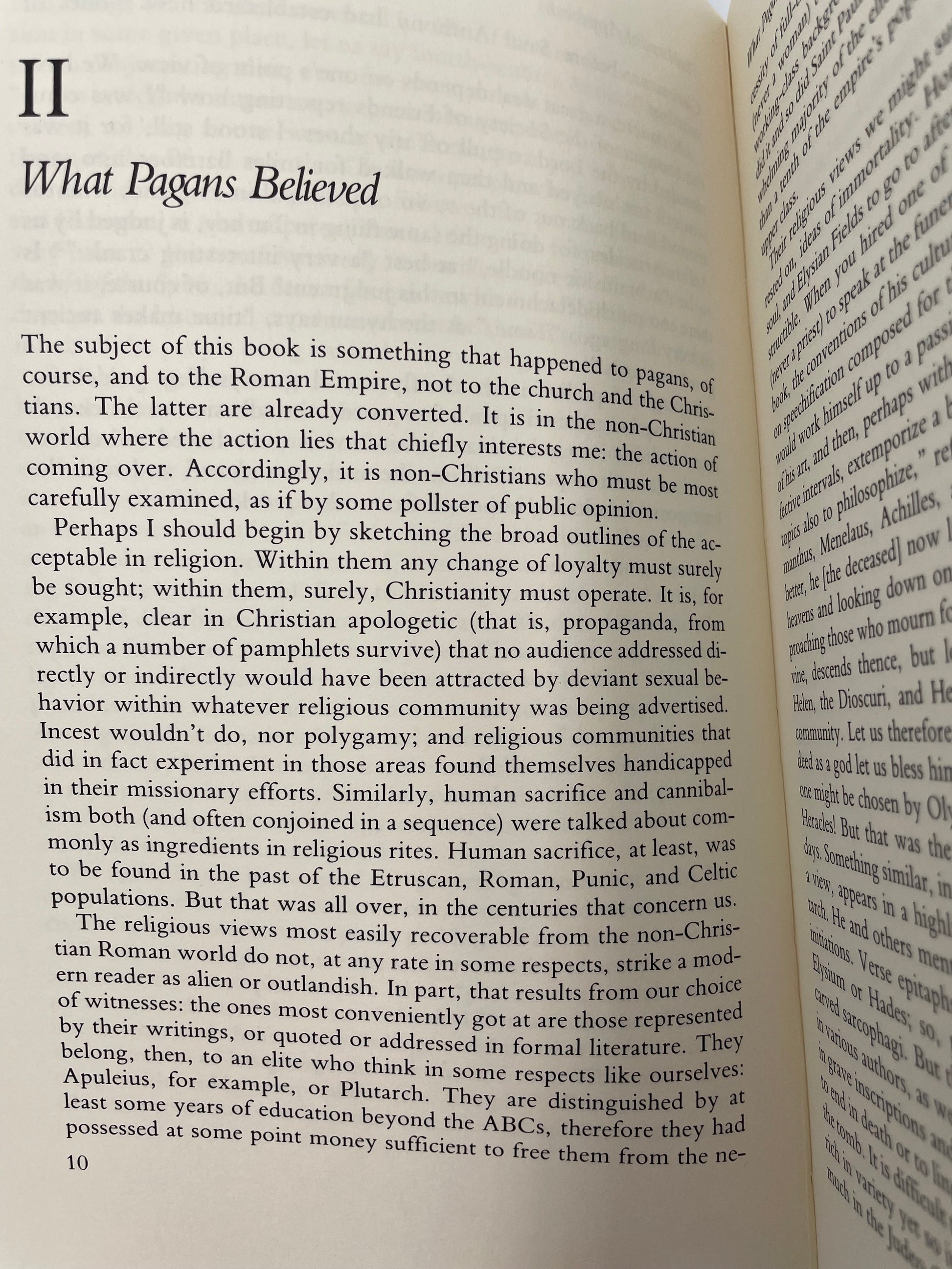 Chapter 2 page of ‘Christianizing the Roman Empire, AD 100–400’ by Ramsay MacMullen.