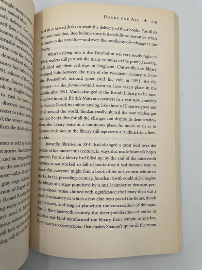 Random page 119 from  'Library: An Unquiet History' by Matthew Battles.