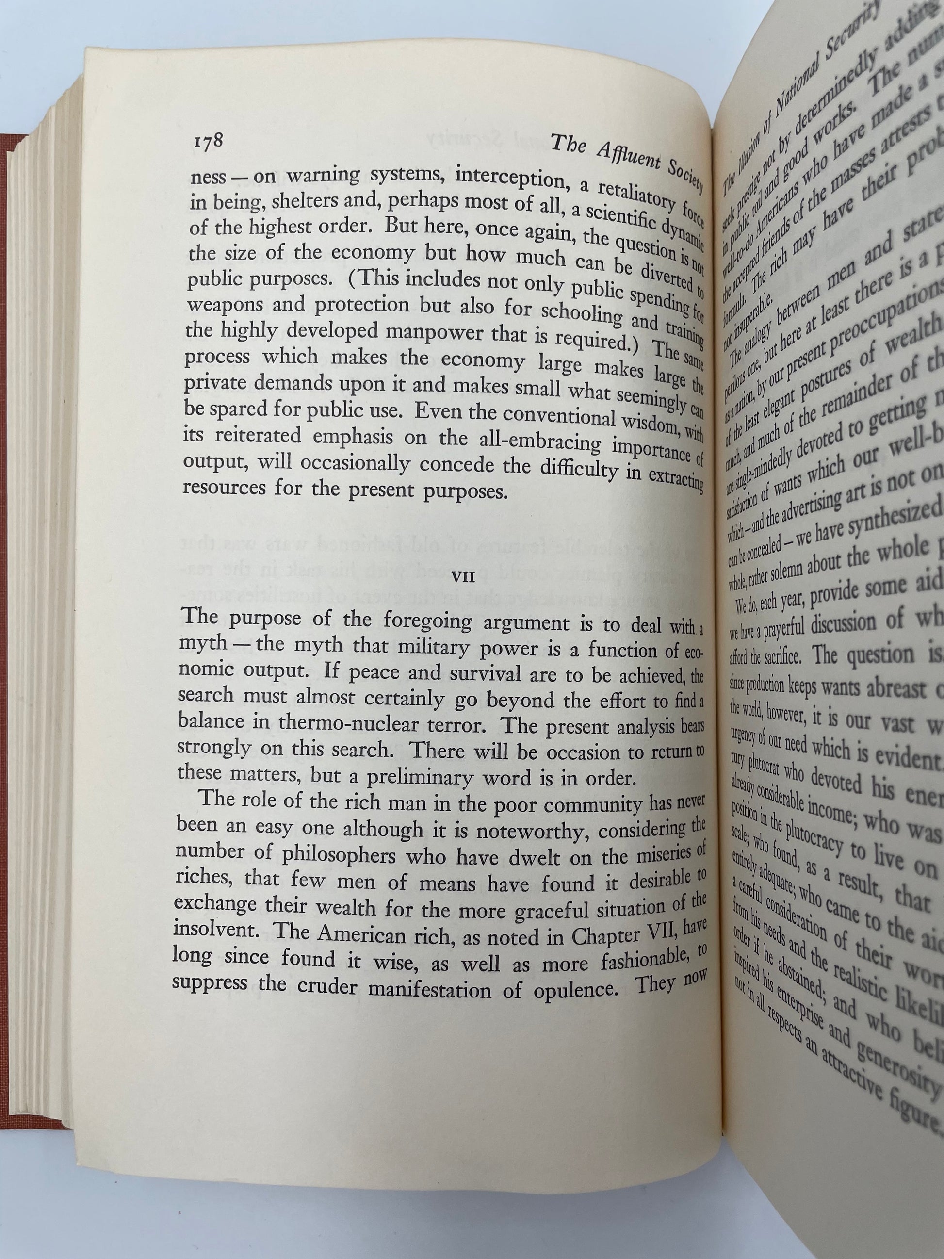Page 178 from ‘The Affluent Society’ by John Kenneth Galbraith