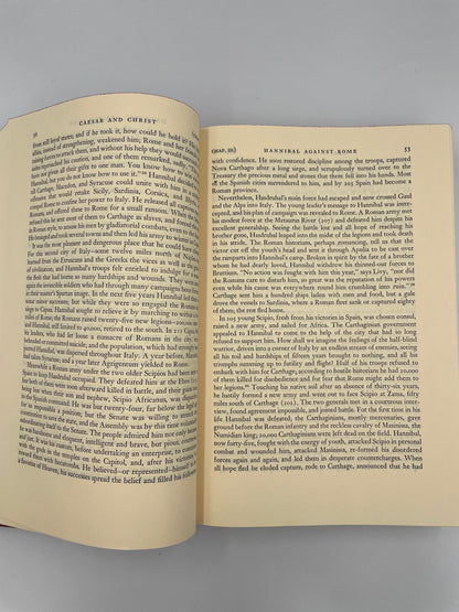Page 52 and 53 from 'Caesar and Christ by Will Durant' 