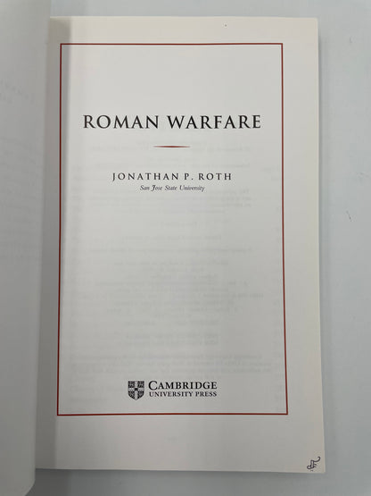 Title page of ‘Roman Warfare’ by Jonathan P. Roth.