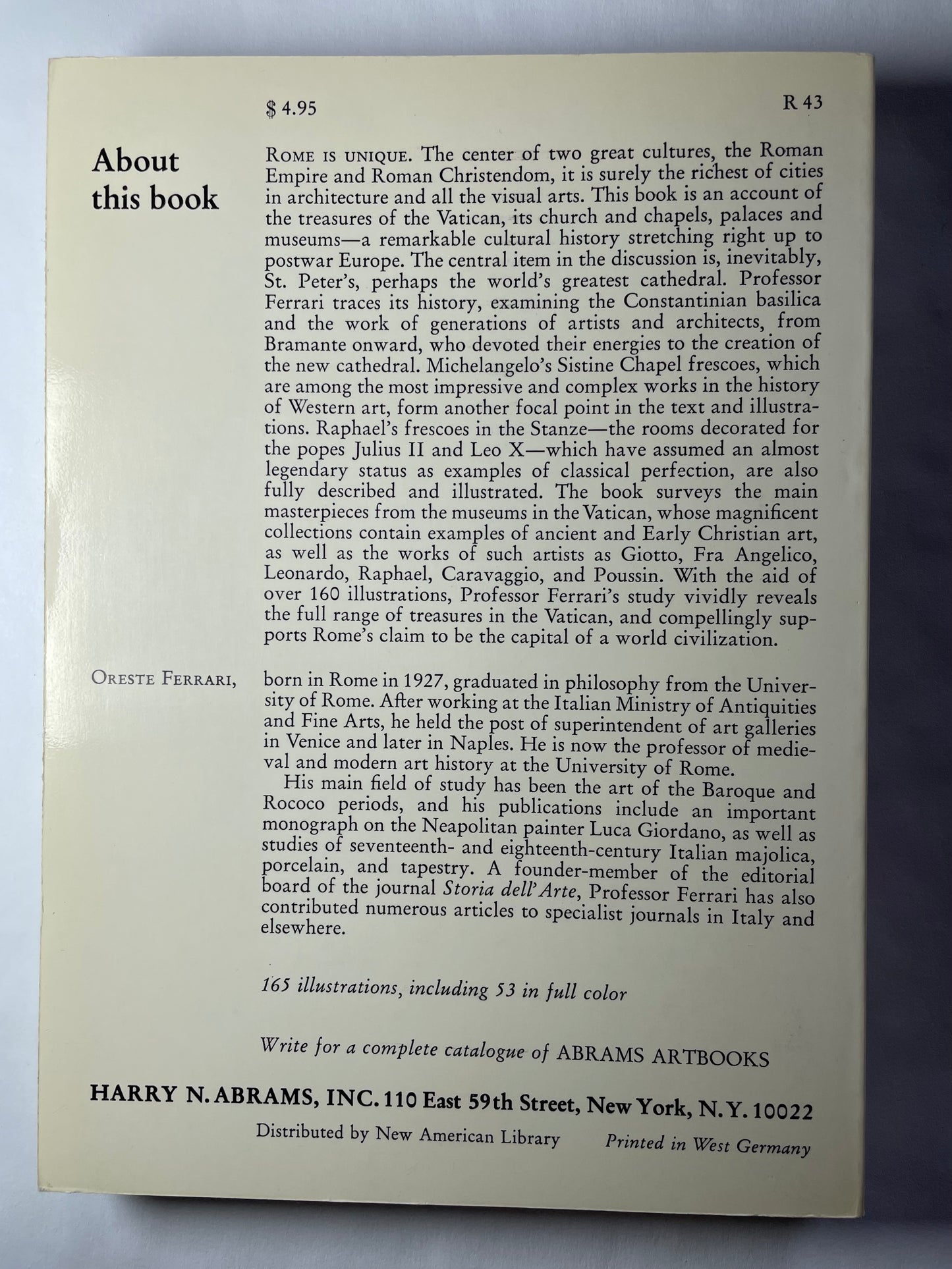 Masterpieces of the Vatican by Oreste Ferrari