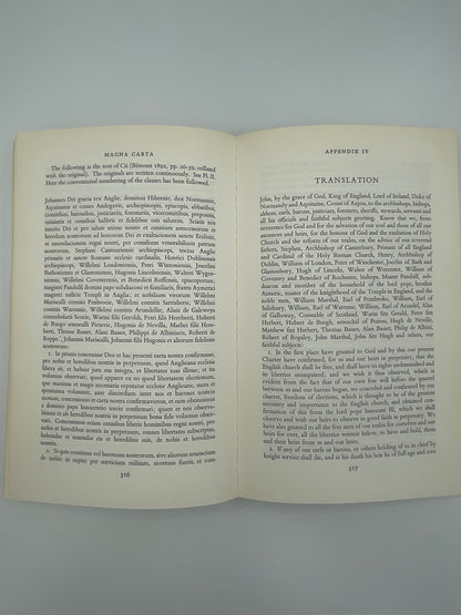 Random page is 316 and 317 of ‘Magna Carta’ by J.C.Holt