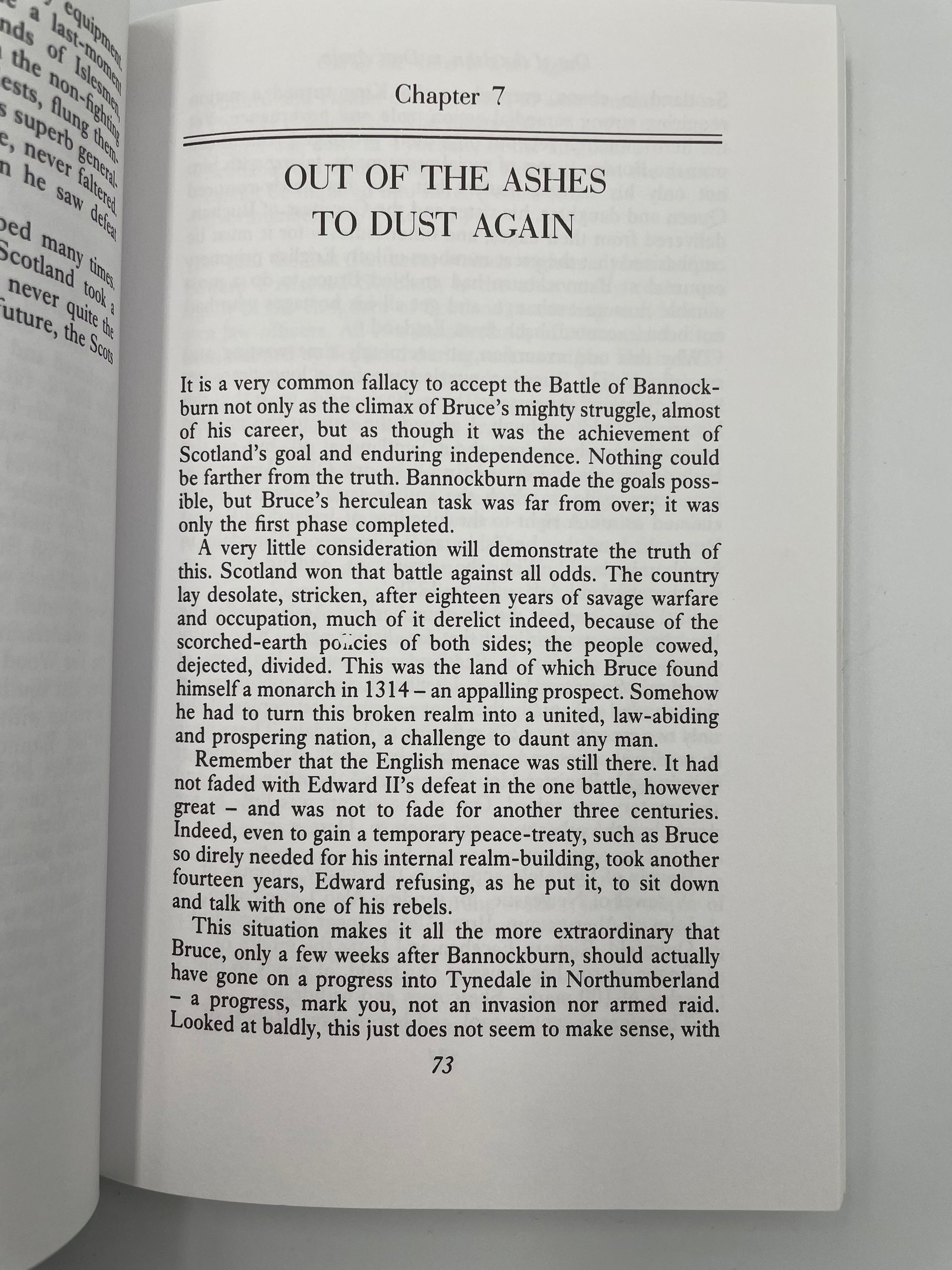 Page 73 from book ‘The Story of Scotland’ by Nigel Tranter.