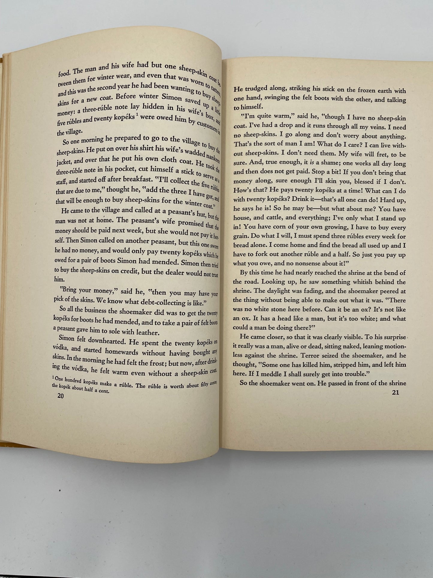 Page 20 and 21 from ‘Tolstoy - Stories and Legends’.