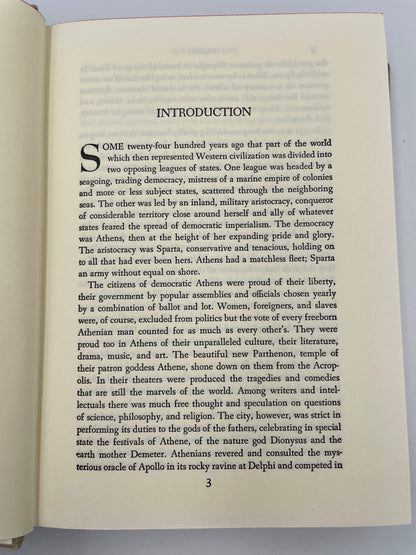 Introduction page from "Plato. Five Great Dialogues" (1969) Translated by B.Jowett.  Edited and annotated  by Louise Ropes Loomis. 