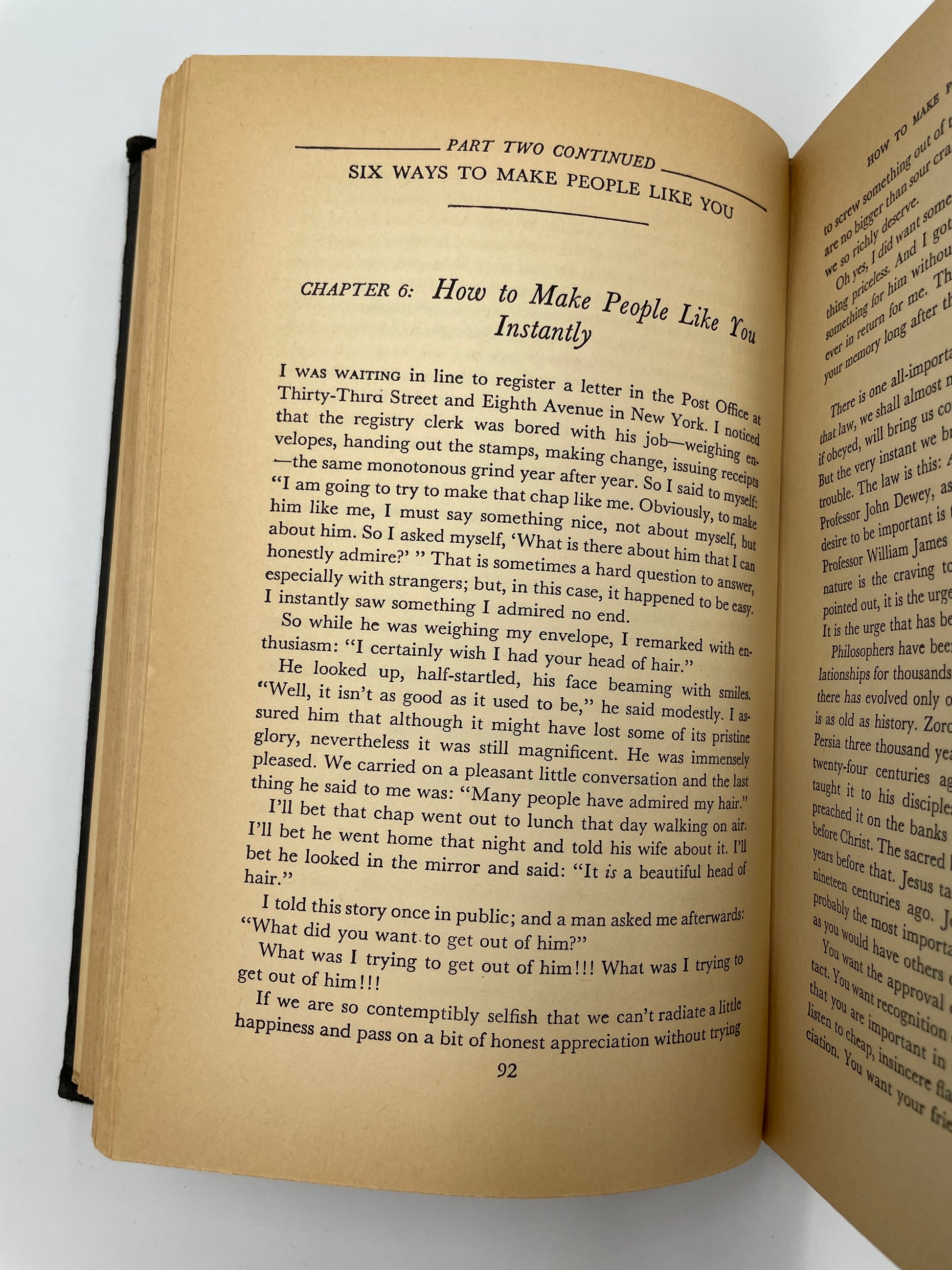 Chapter 6 page of 'How to Win Friends and Influence People'  by Dale Carnegie, 1st Edition
