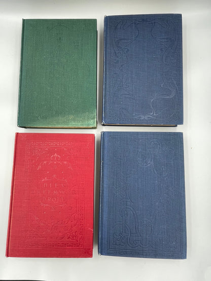 4 different book covers of "The Great Events by Famous Historians" 1905 Edition (Volumes 1 to 18) 