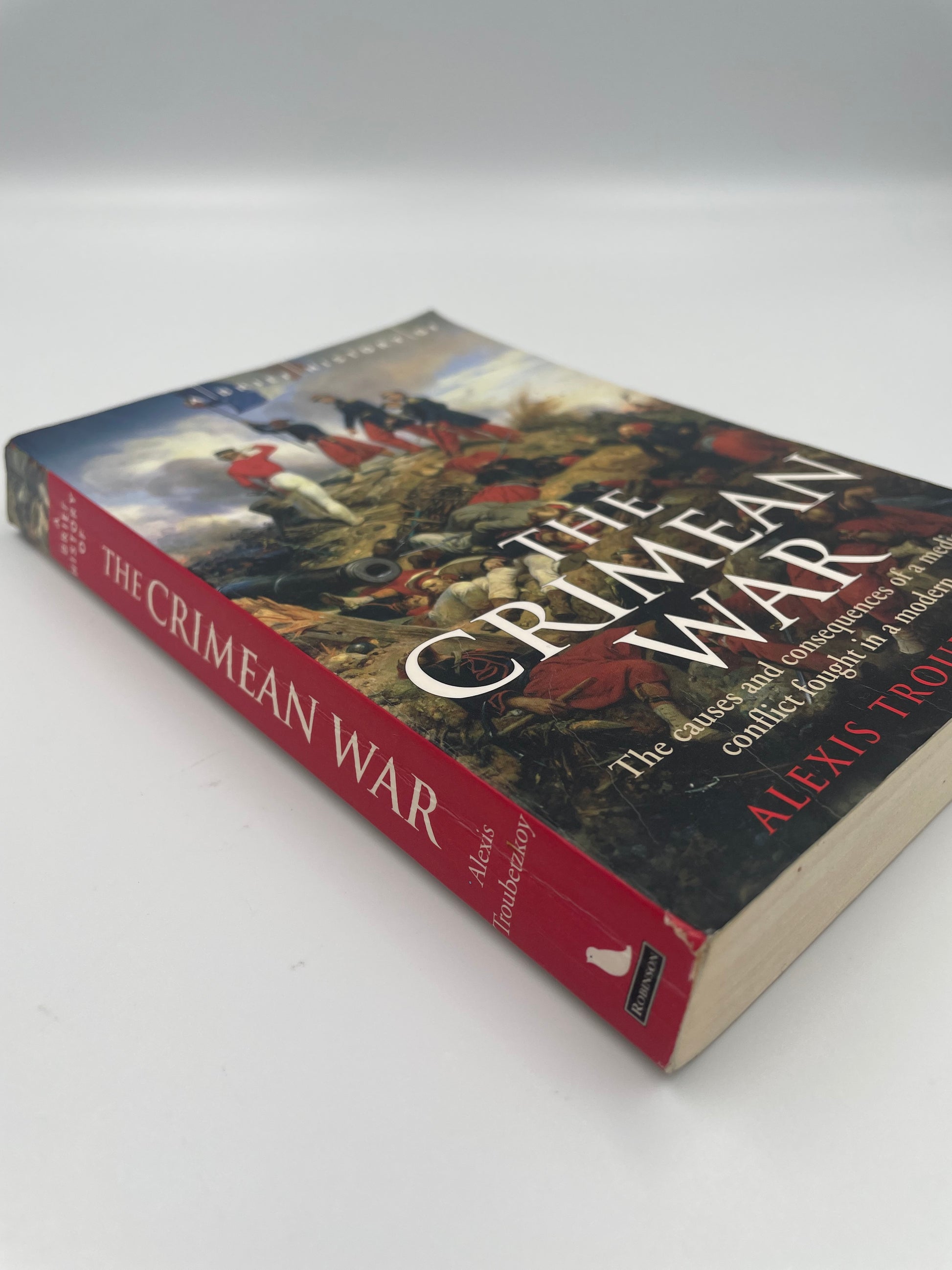 Book cover and spine titled 'The Crimean War' by Alexis de Tocqueville on a white background. 