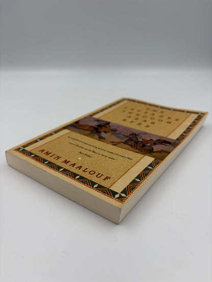 Book cover and page edges from “The Crusades through Arab eyes”.