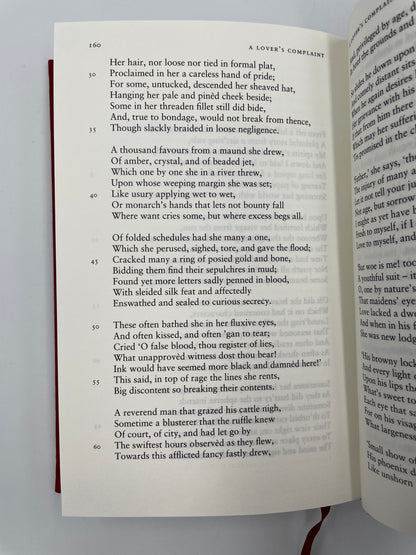 Random page from the book''The Sonnets and A Lover’s Complaint' by William Shakespeare.