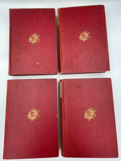4 other book covers of "The Library Edition of Historic Characters and Famous Events" (1905) 11 Volume set. Edited by J.B.Millet.